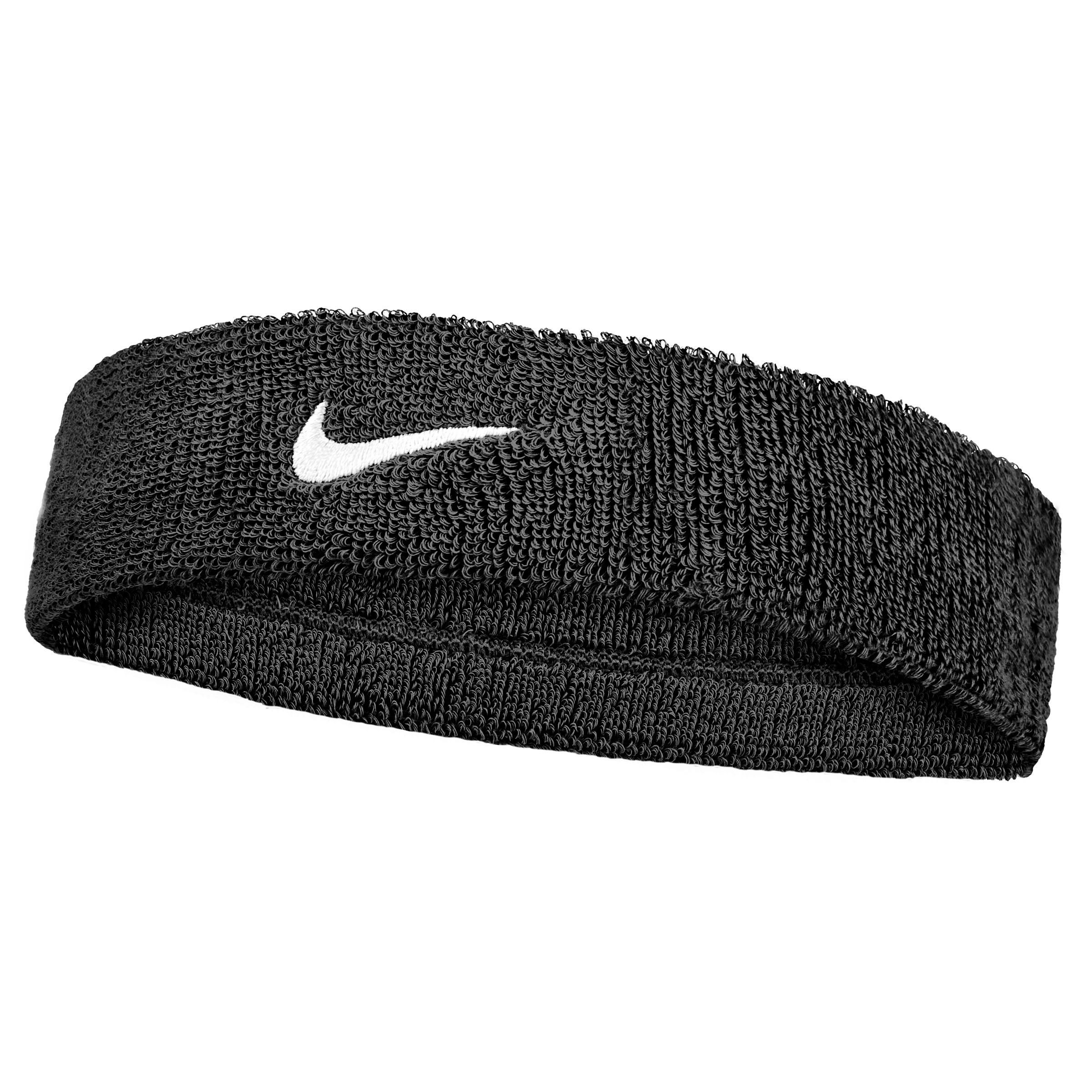Nike Swoosh Classic Absorbent Terry Headband Front_Angled_Left