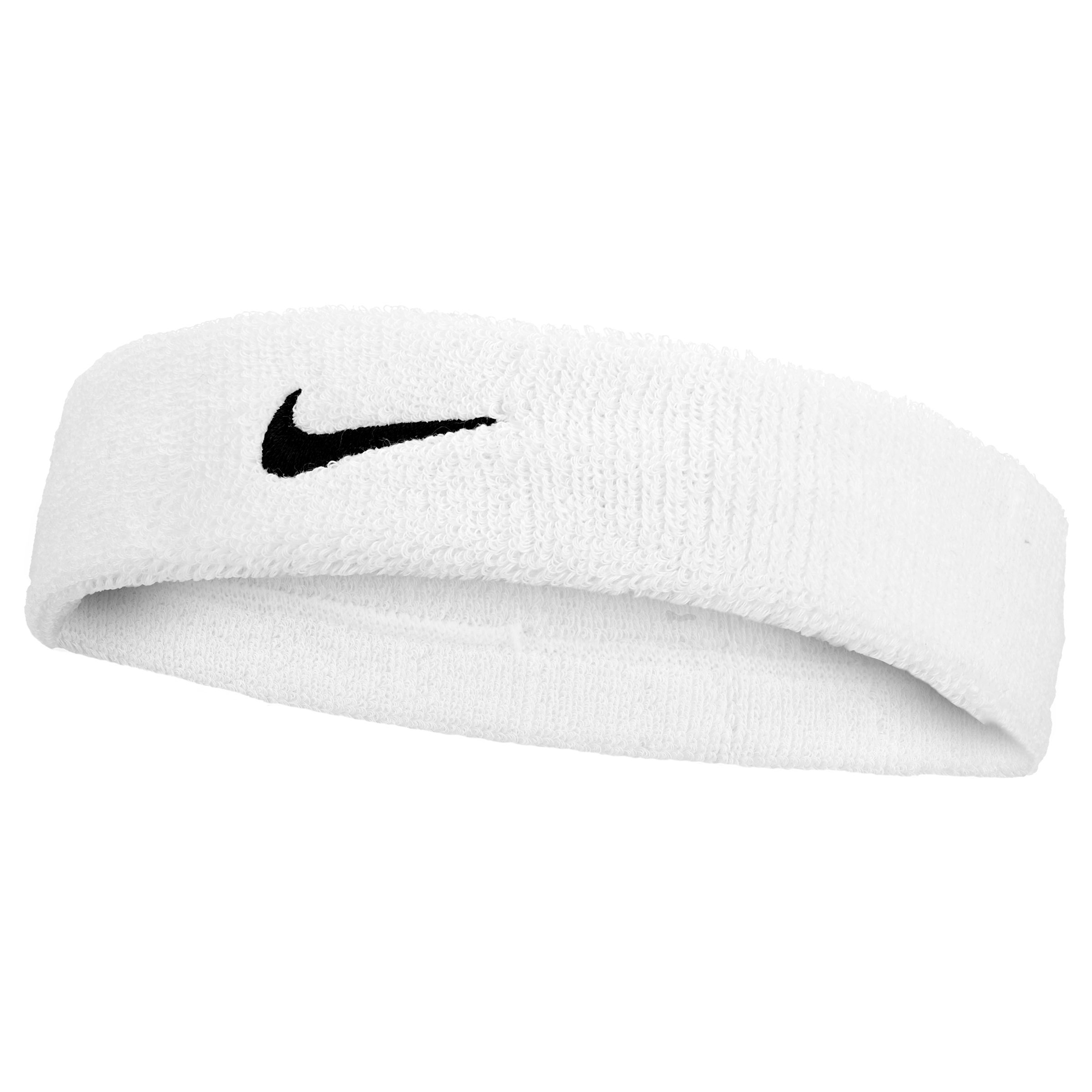 Nike Swoosh Classic Absorbent Terry Headband Front_Angled_Left