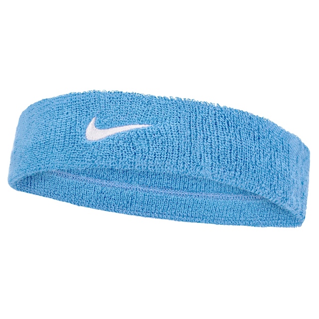 Nike Men's Swoosh Classic Absorbent Terry Headband Front_Angled_Left