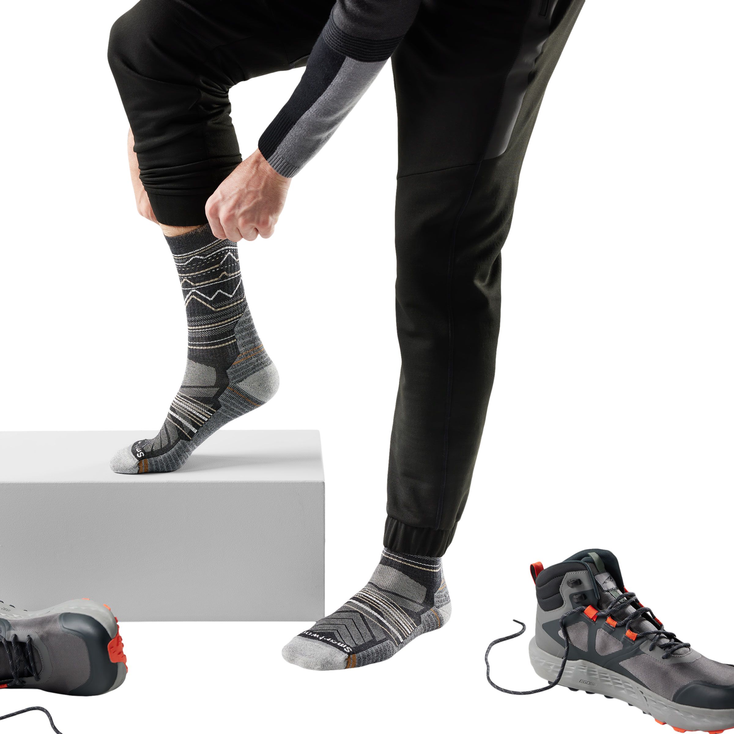 Smartwool Men's Performance Hike Pattern Crew Socks