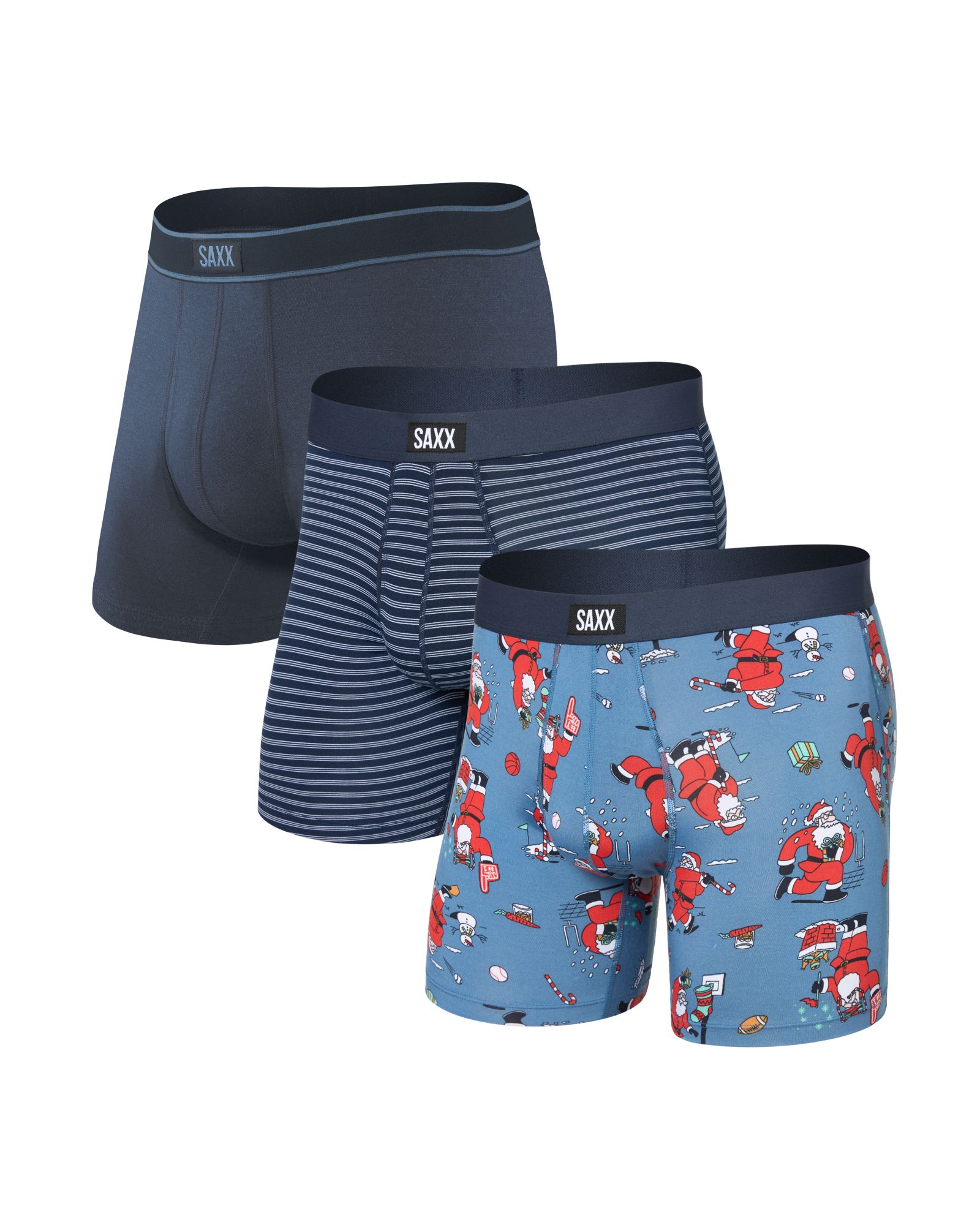 SAXX Men's Daytripper Santathlon Stripe Boxers