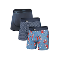 SAXX Men's Daytripper Santathlon Stripe Boxers Front_Angled_Left