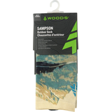 Woods Men's Sampson Everyday All Over Print Crew Socks Front_Flat