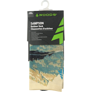 Woods Men's Sampson Everyday All Over Print Crew Socks