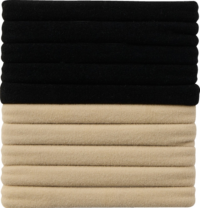 FWD Men's Seamless Hair Tie 10-pk Front_Flat