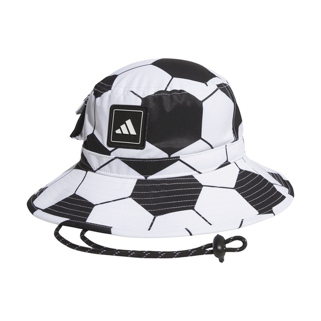 adidas Unisex Soccer Ball Boonie Hat with Adjustable Chin Strap