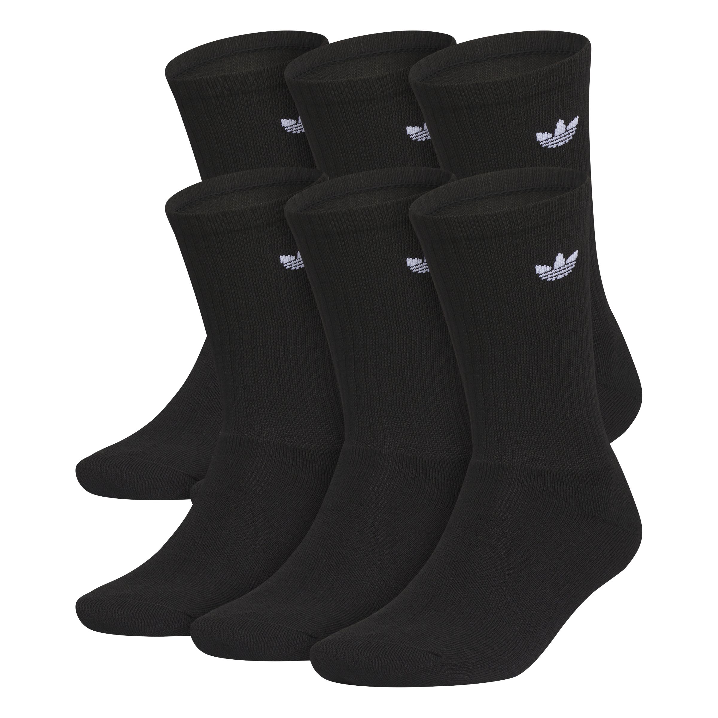 adidas Originals Unisex Trefoil 2.0 Crew Socks - 6 Pack