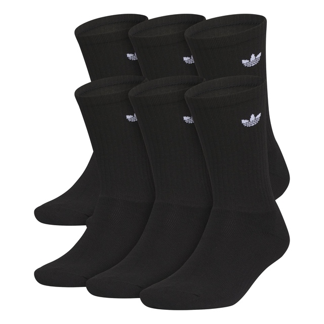 adidas Originals Unisex Trefoil 2.0 Crew Socks - 6 Pack