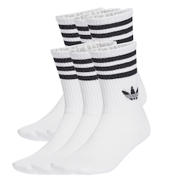 adidas Originals Unisex 3-stripes Crew Socks - 6 Pack