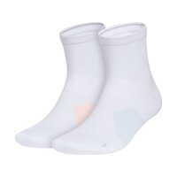 adidas Unisex Run Superlite 2.0 High Quarter Socks - 2 Pack Front_Angled_Left