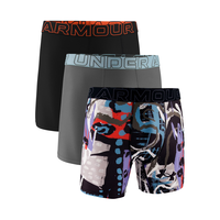 Under Armour Men's Perf Tech Mesh 6 Inch Boxer Brief - 3 Pack