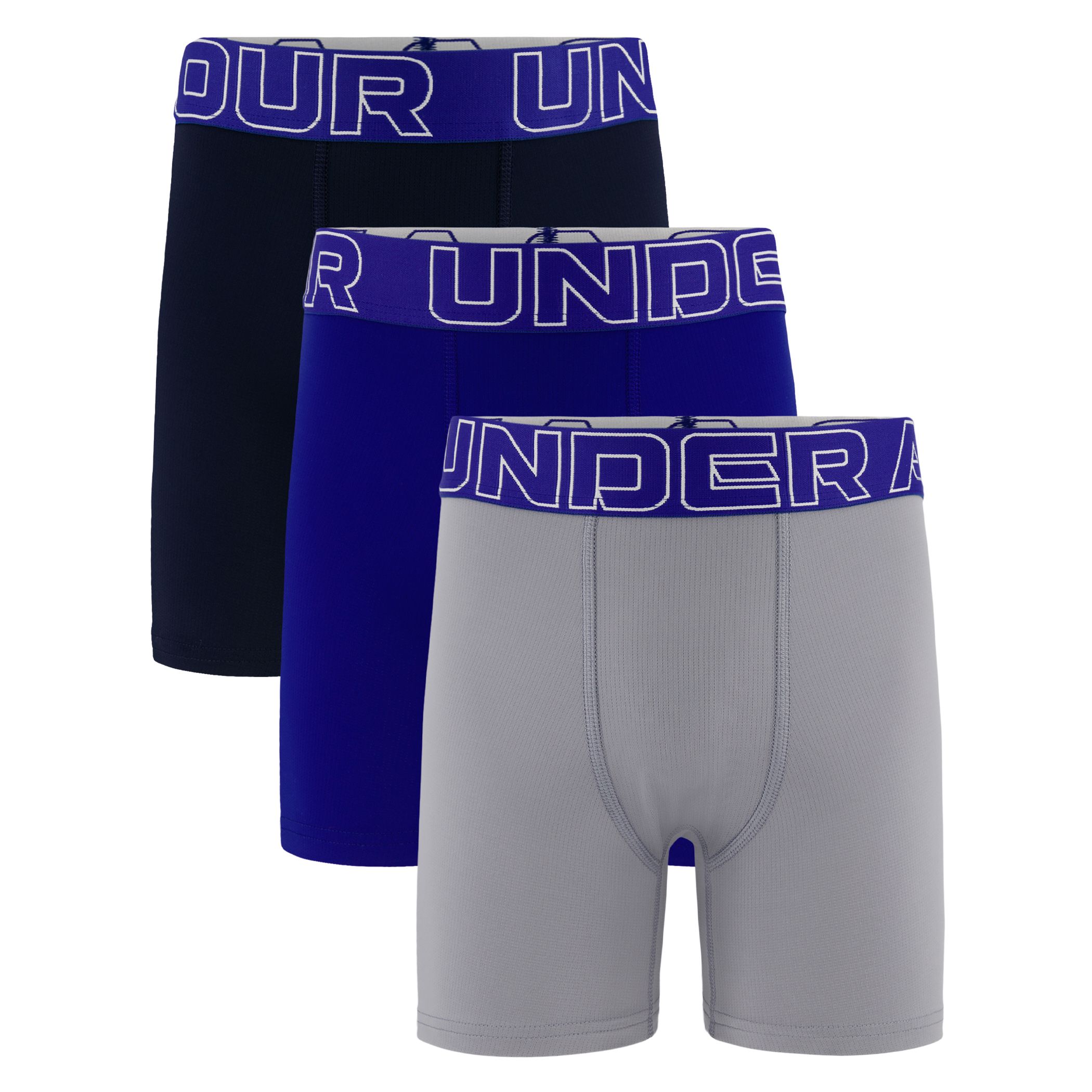 Under Armour Youth Performance Tech™ 4" Boxer Brief - 3pk