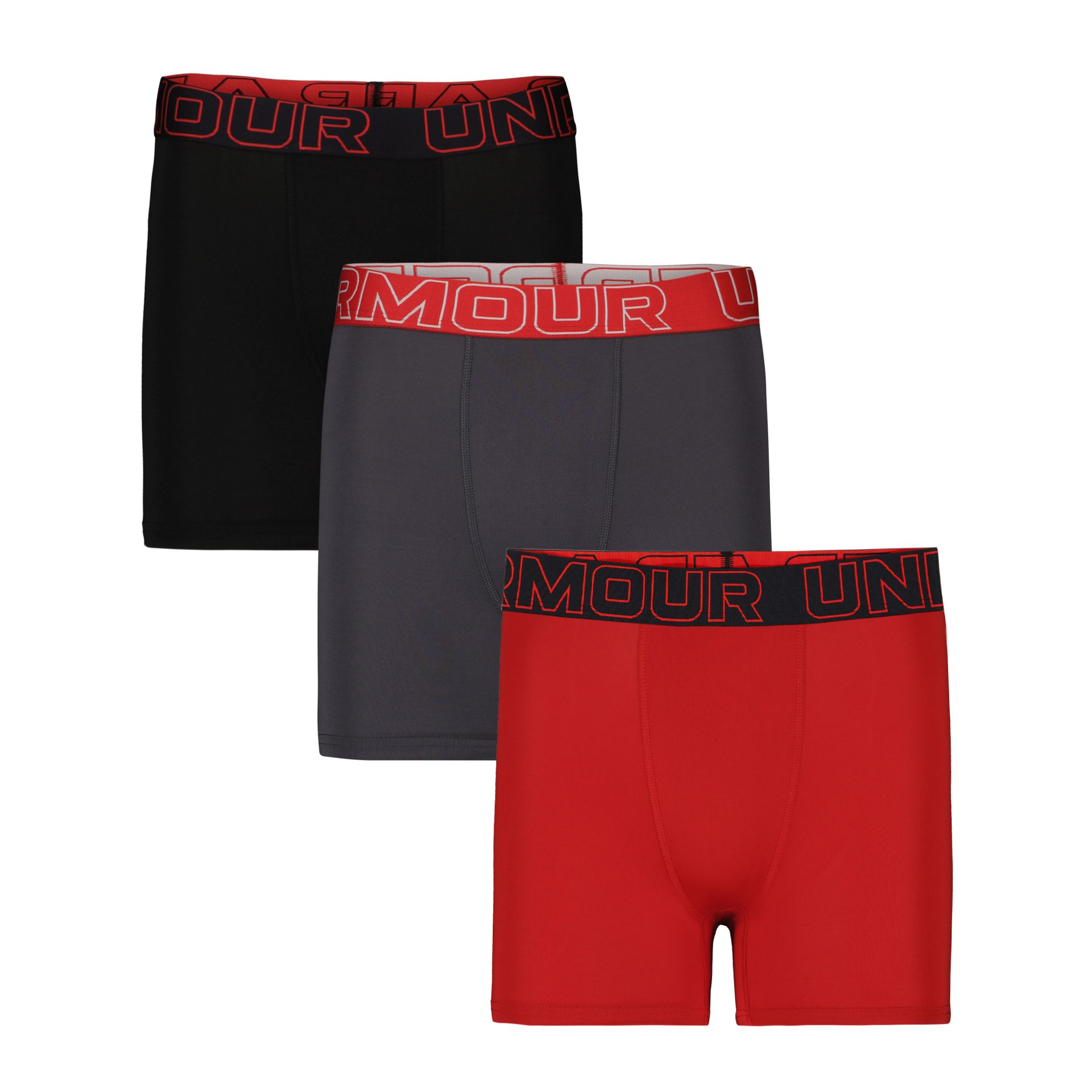 Under Armour Youth Performance Tech™  4" Moisture-Wicking Boxer Brief - 3pk