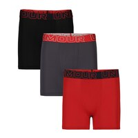 Under Armour Youth Performance Tech™ 6" Moisture-Wicking Boxer Brief 3-pk Front_Flat