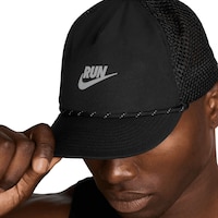 Nike Unisex Dri-FIT Run Swoosh Trucker Hat Front_Angled_Left