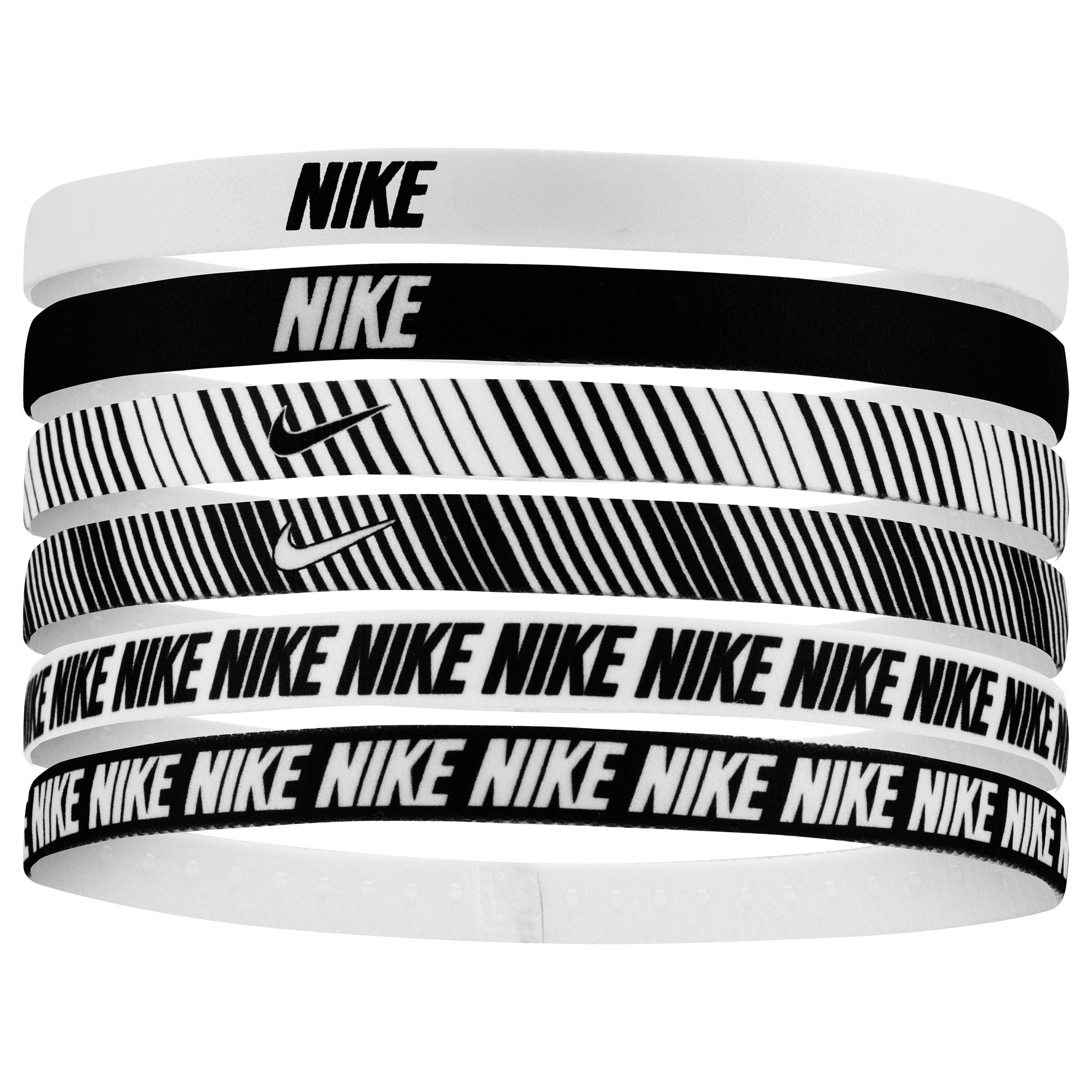 Nike Men's Flex Printed Silicone Grip Headband 6-pk