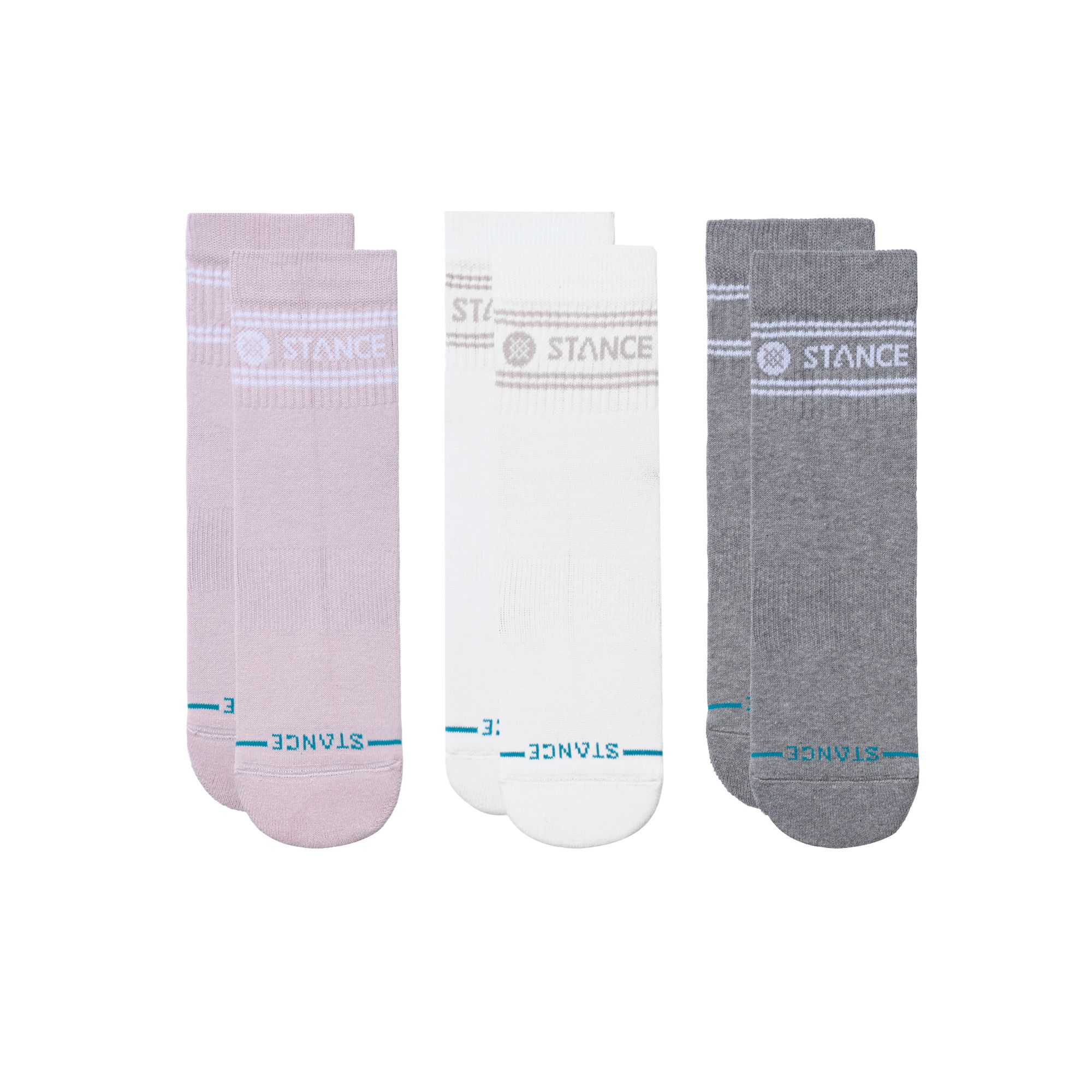 STANCE Women's Vital Quarter Socks 3-Pack with Arch Support
