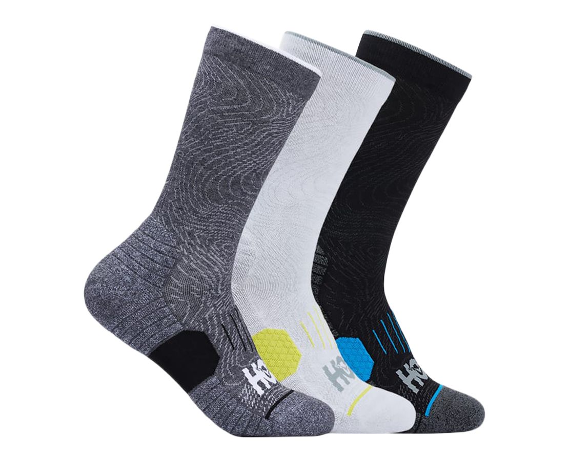 HOKA Men's Running Crew Socks 3-pk
