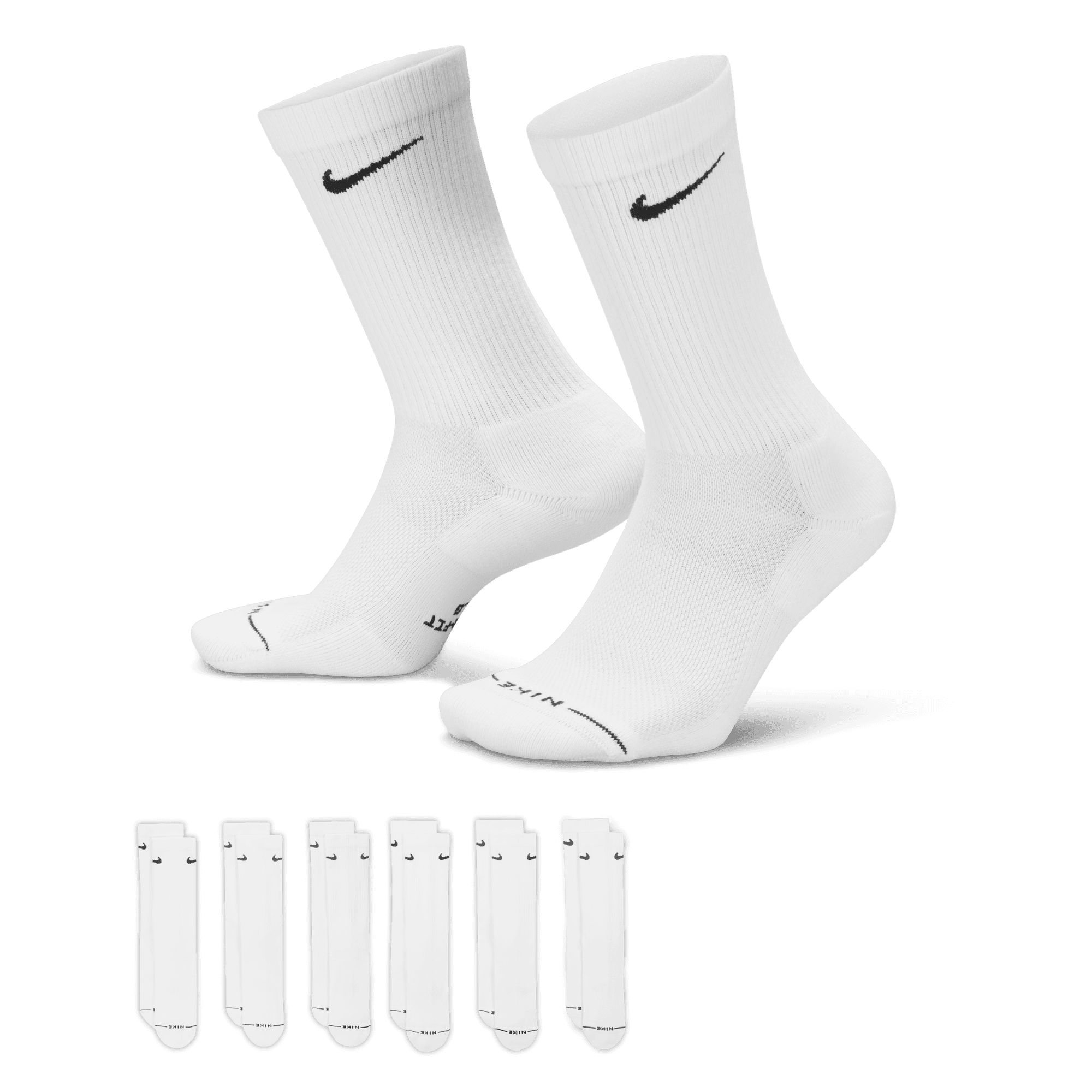 Nike Men's Everyday Elevated Crew Socks 6-pk