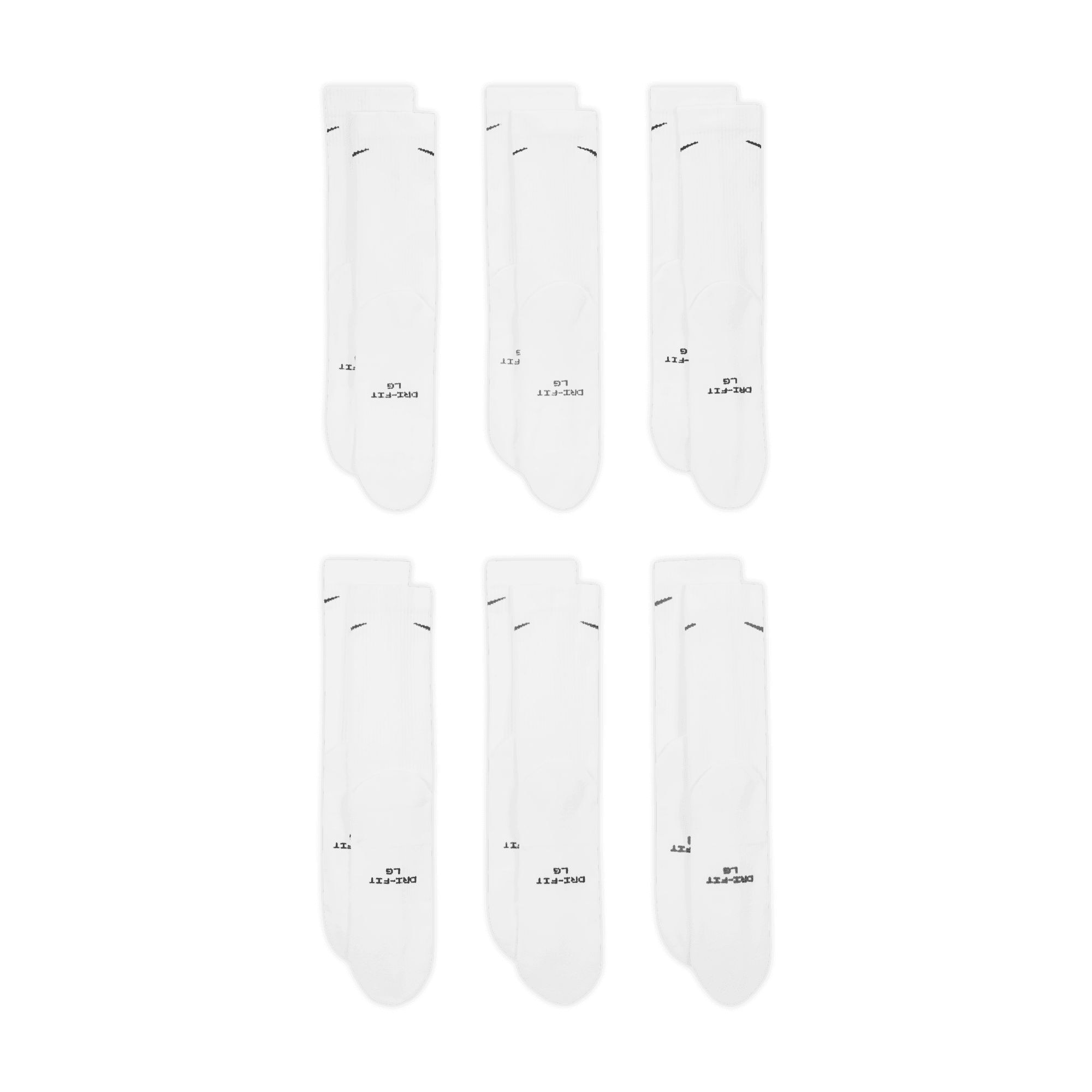 Nike Men's Everyday Elevated Crew Socks 6-pk
