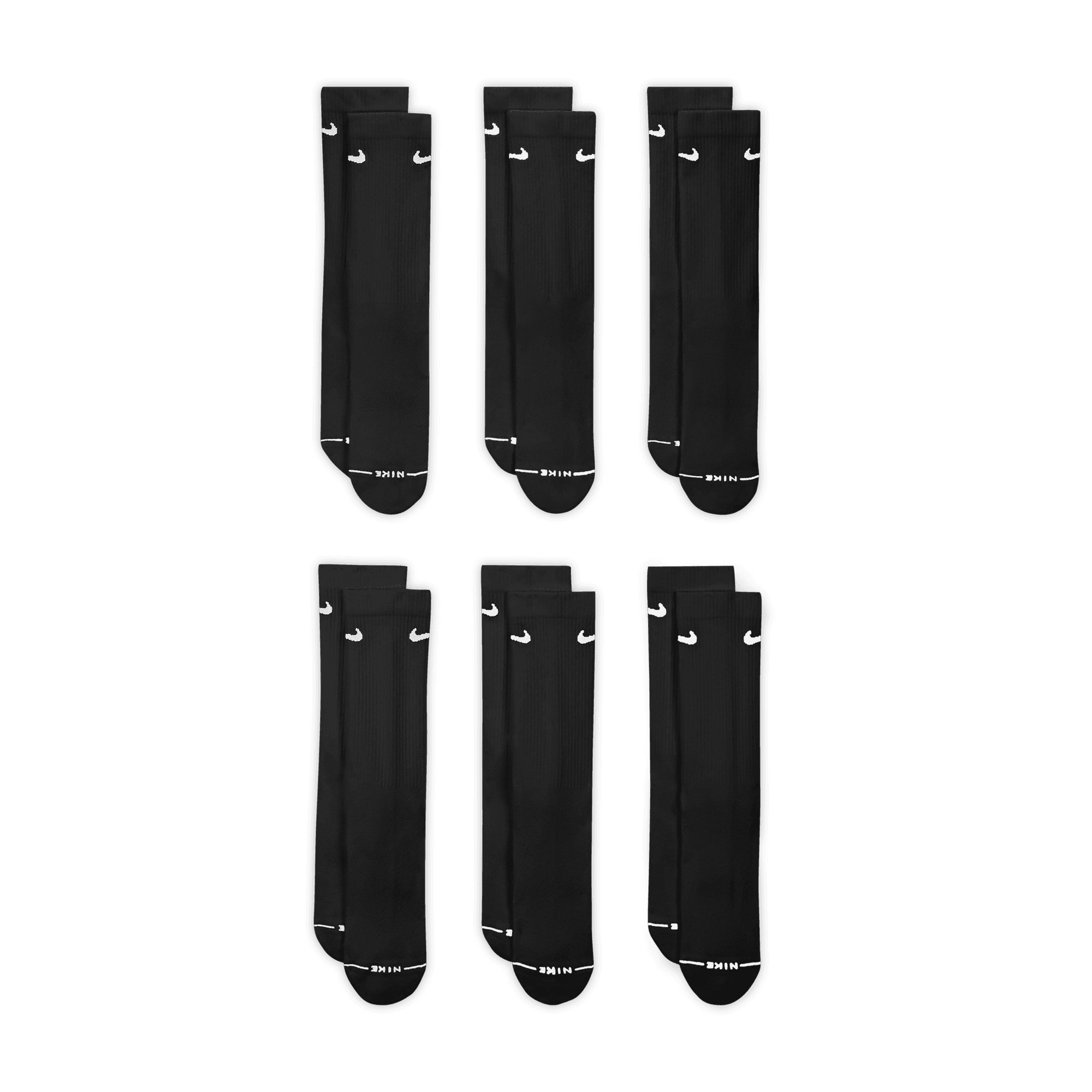 Nike Men's Everyday Elevated Crew Socks 6-pk