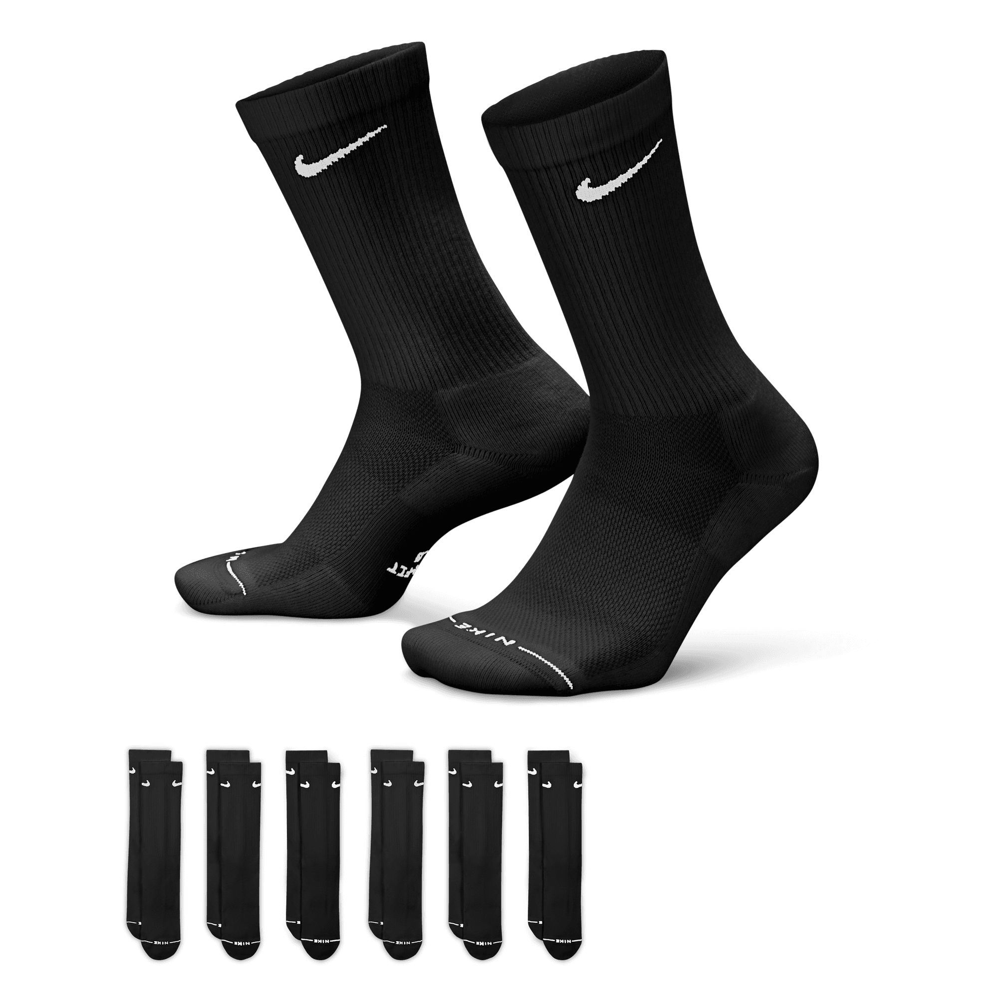 Nike Men's Everyday Elevated Crew Socks 6-pk