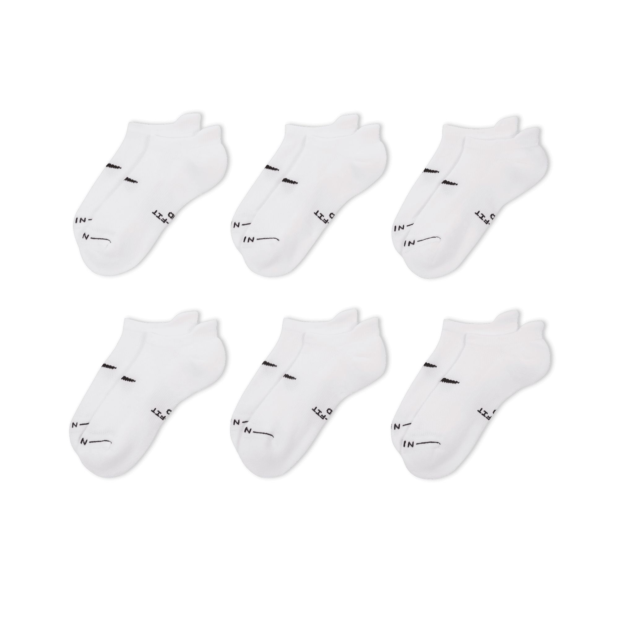 Nike Men's Everyday Elevated No Show Socks 6-pk