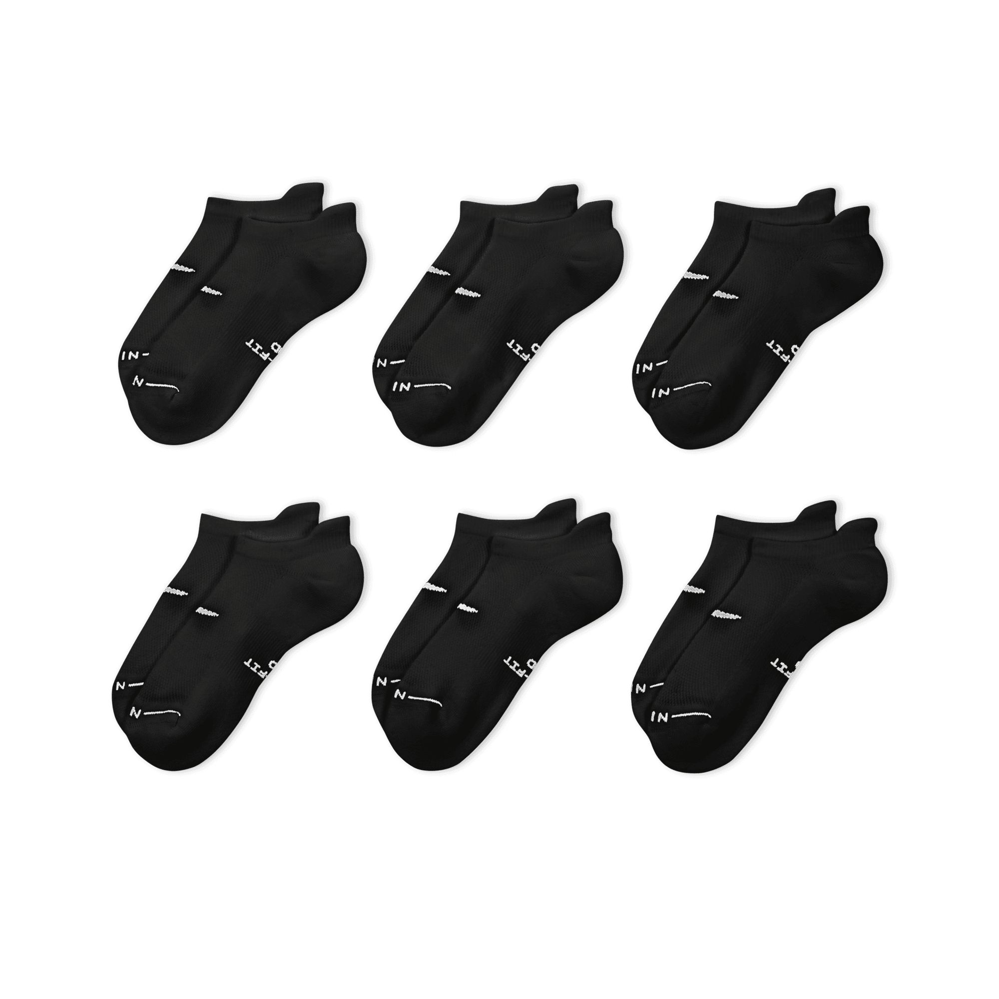 Nike Men's Everyday Elevated No Show Socks 6-pk