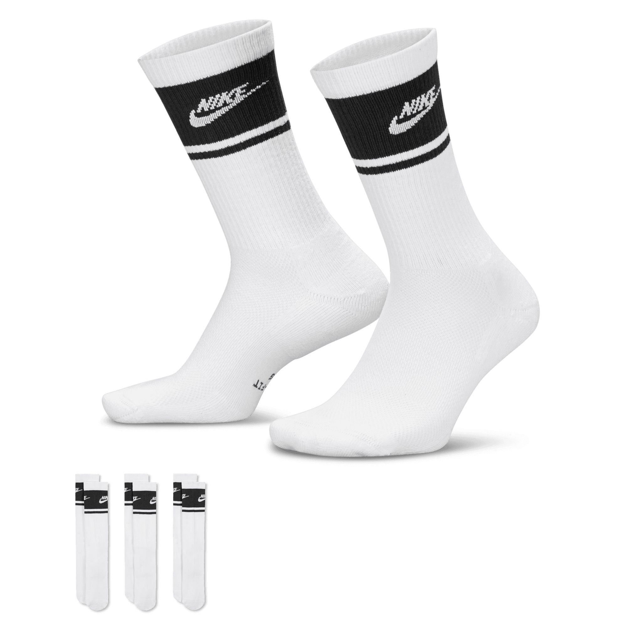 Nike Sportswear Men's Everyday Elevated Futura Crew Socks 3-pk