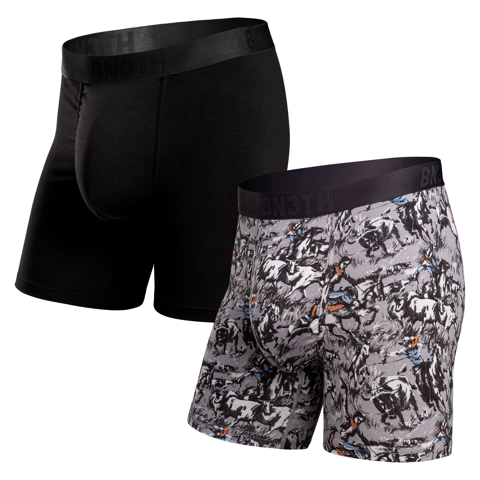 BN3TH Men's Classic Essentials Boxer Brief 2-pk