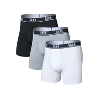 SAXX Men's Essential Performance Mesh Boxer Brief 3-pk Front_Angled_Left