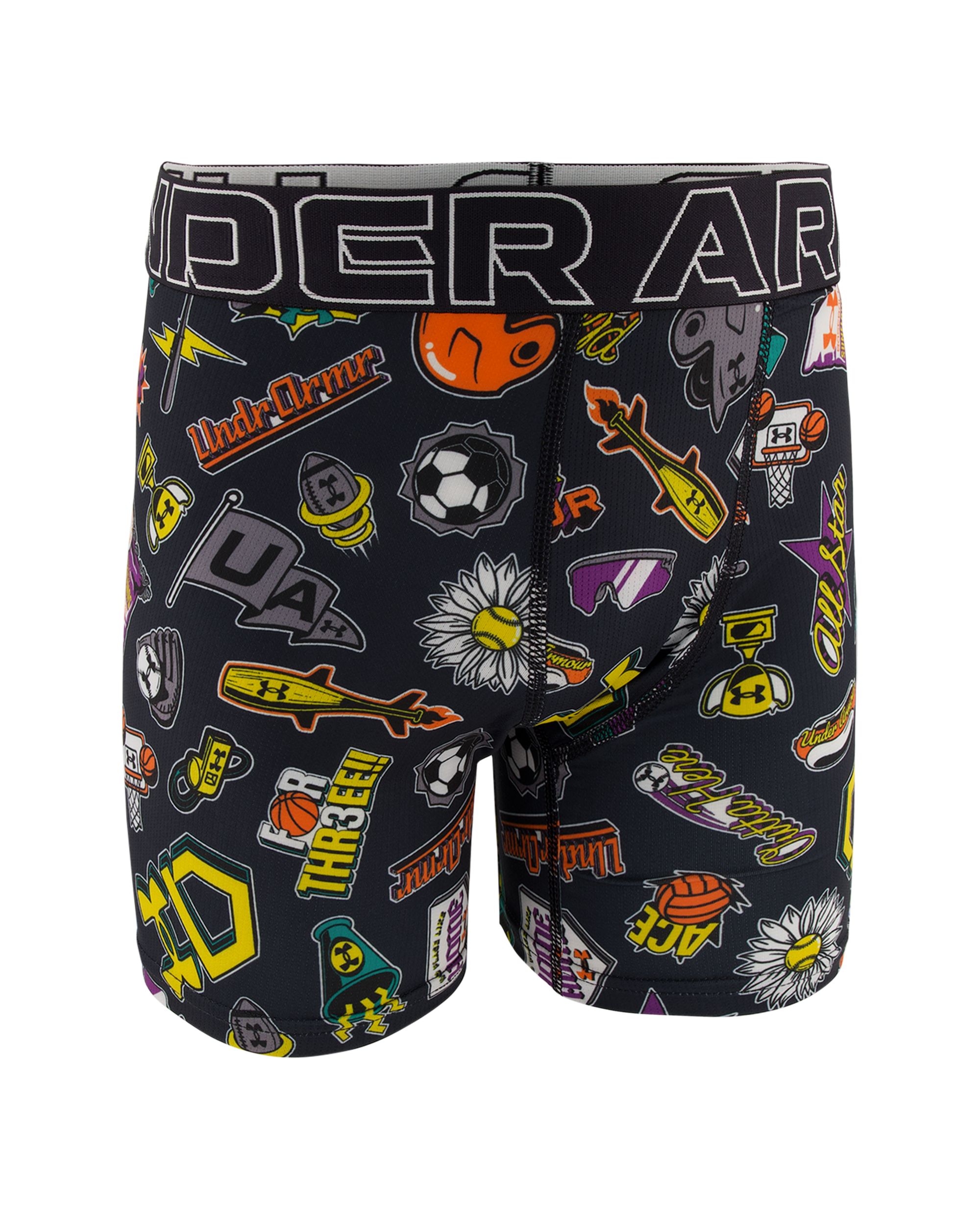 Under Armour Youth Performance Tech™ 4 Inch Boxer Brief - 3pk