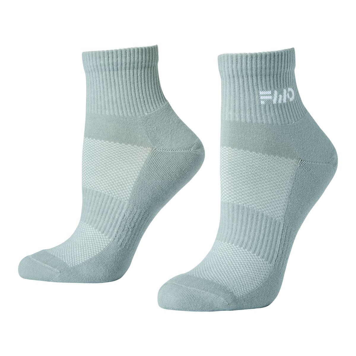 FWD Women's Mesh Quarter Socks, Arch Support, Breathable, 6-Pack