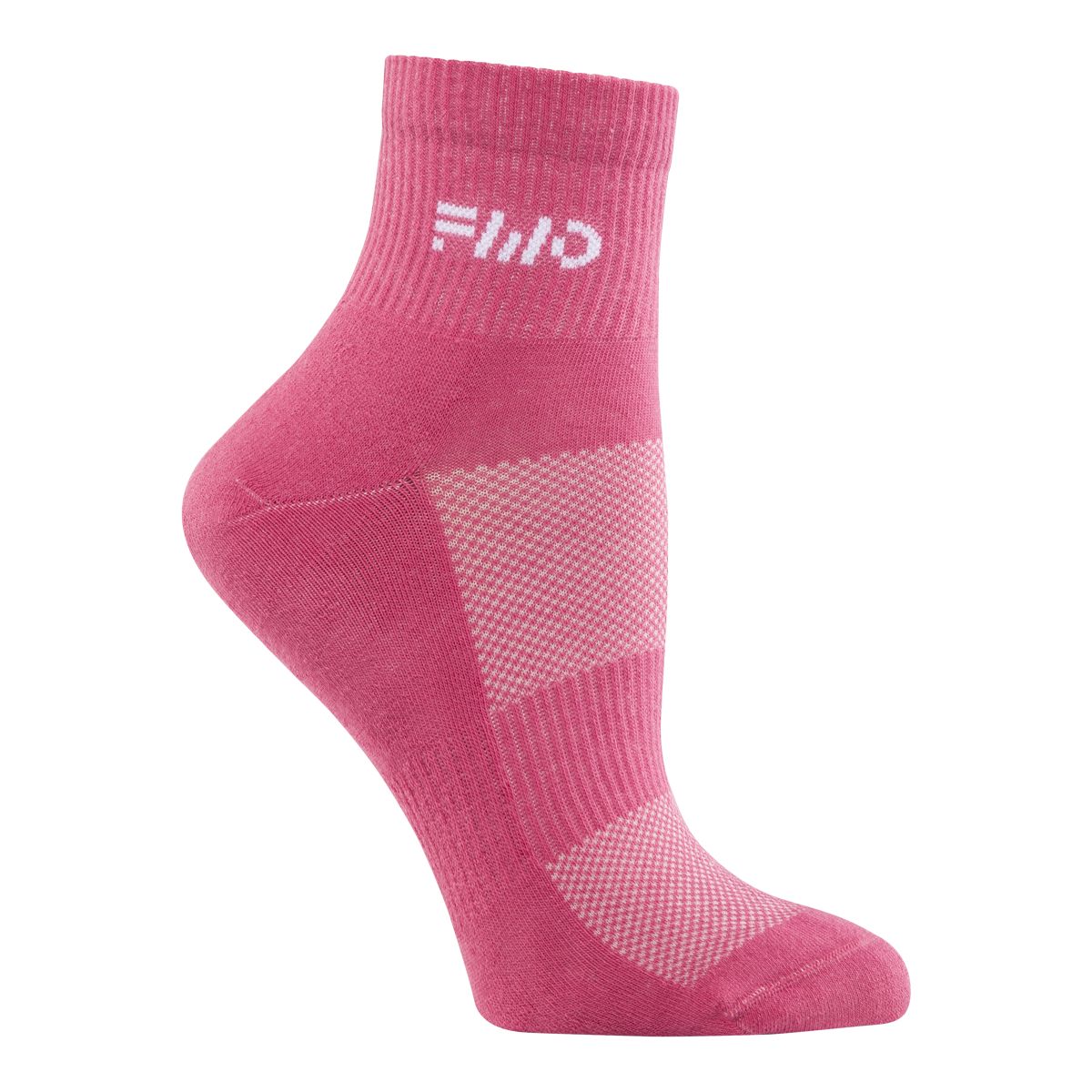 FWD Women's Mesh Quarter Socks, Arch Support, Breathable, 6-Pack