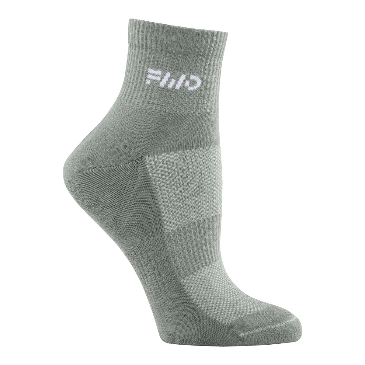 FWD Women's Mesh Quarter Socks, Arch Support, Breathable, 6-Pack