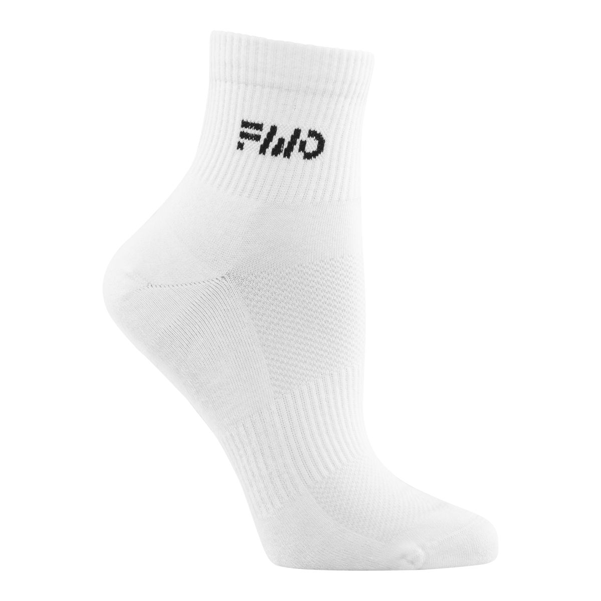 FWD Women's Mesh Quarter Socks, Arch Support, Breathable, 6-Pack