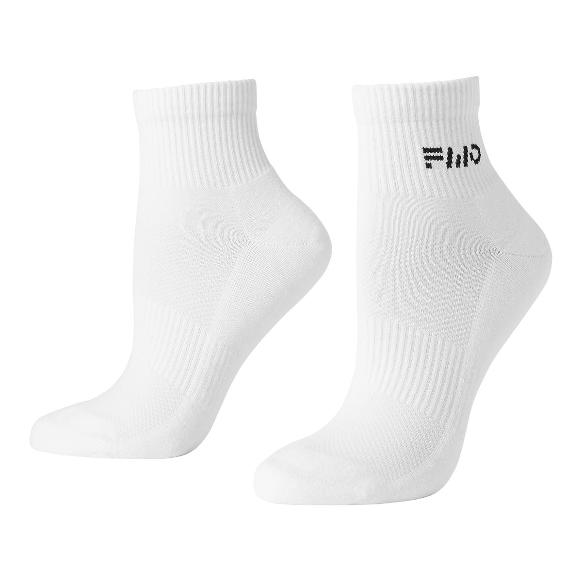 FWD Women's Mesh Quarter Socks, Arch Support, Breathable, 6-Pack