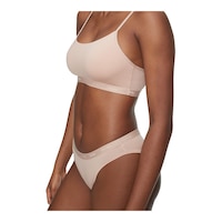 Calvin Klein Women's Unlined Bralette Front_Three_Fourths_Angled_Left