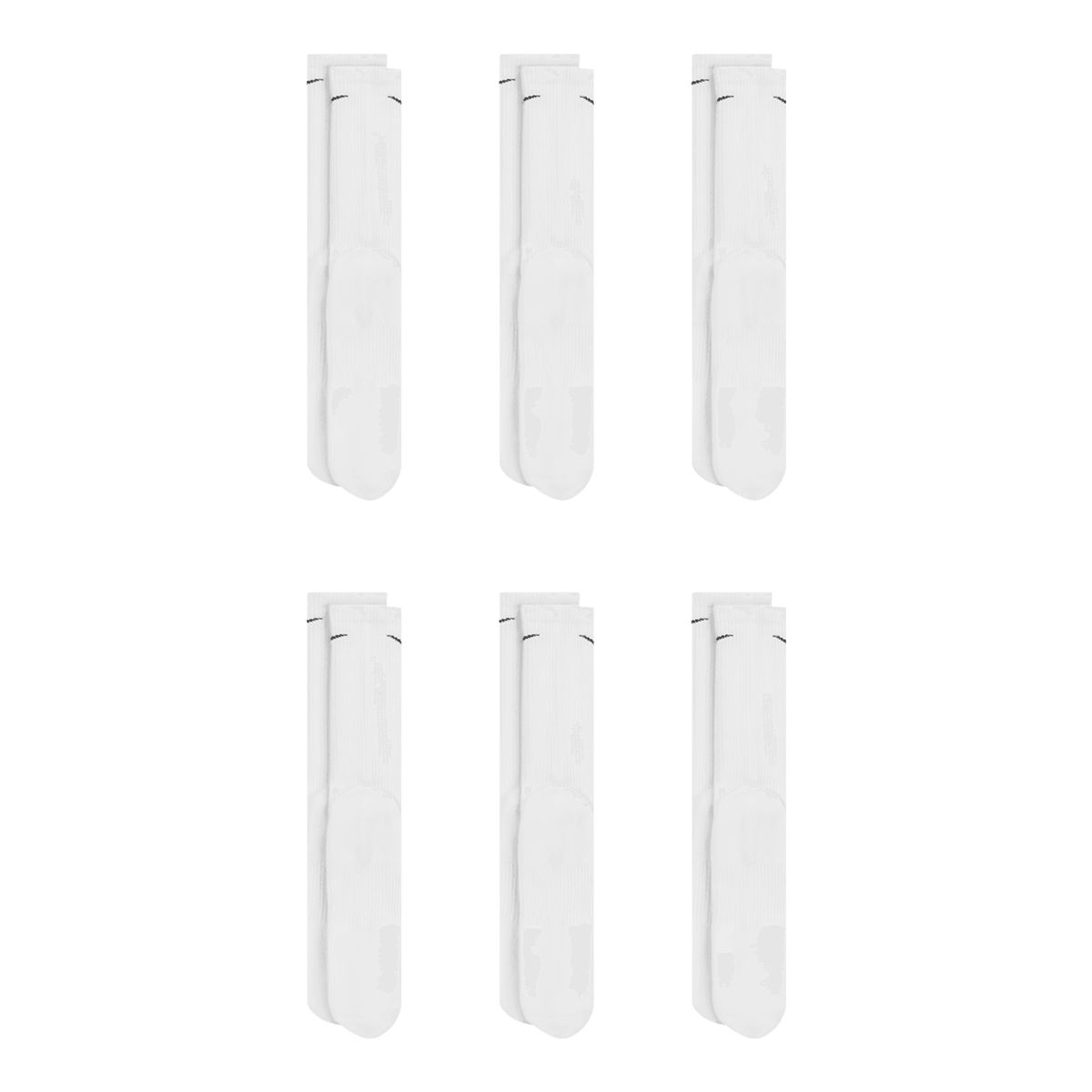 Nike Unisex Everyday Plus Athletic Crew Socks 6pk