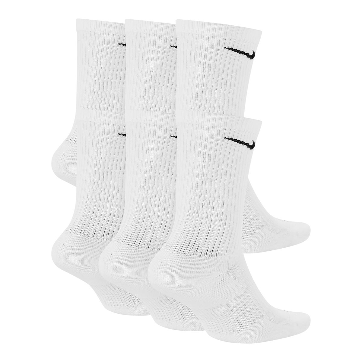 Nike Unisex Everyday Plus Athletic Crew Socks 6pk
