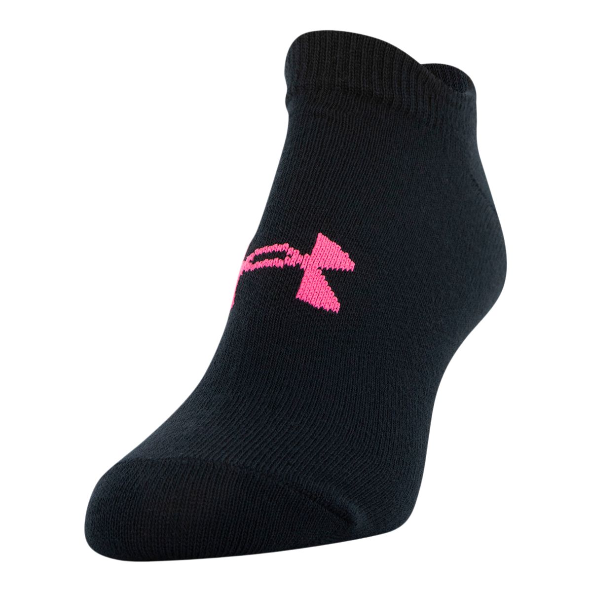 Under Armour Women's Essential No-Show Socks, Moisture-Wicking, 6-Pack