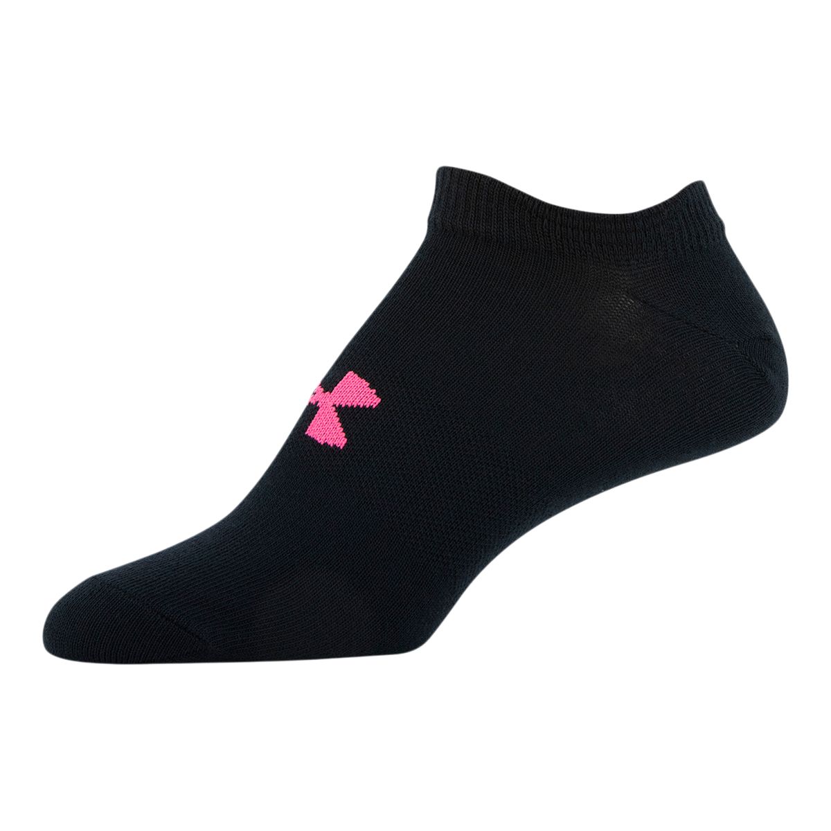 Under Armour Women's Essential No-Show Socks, Moisture-Wicking, 6-Pack