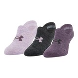 Under Armour Women's Train Ultra Low Socks, Moisture-Wicking, 3-Pack Front_Angled_Left
