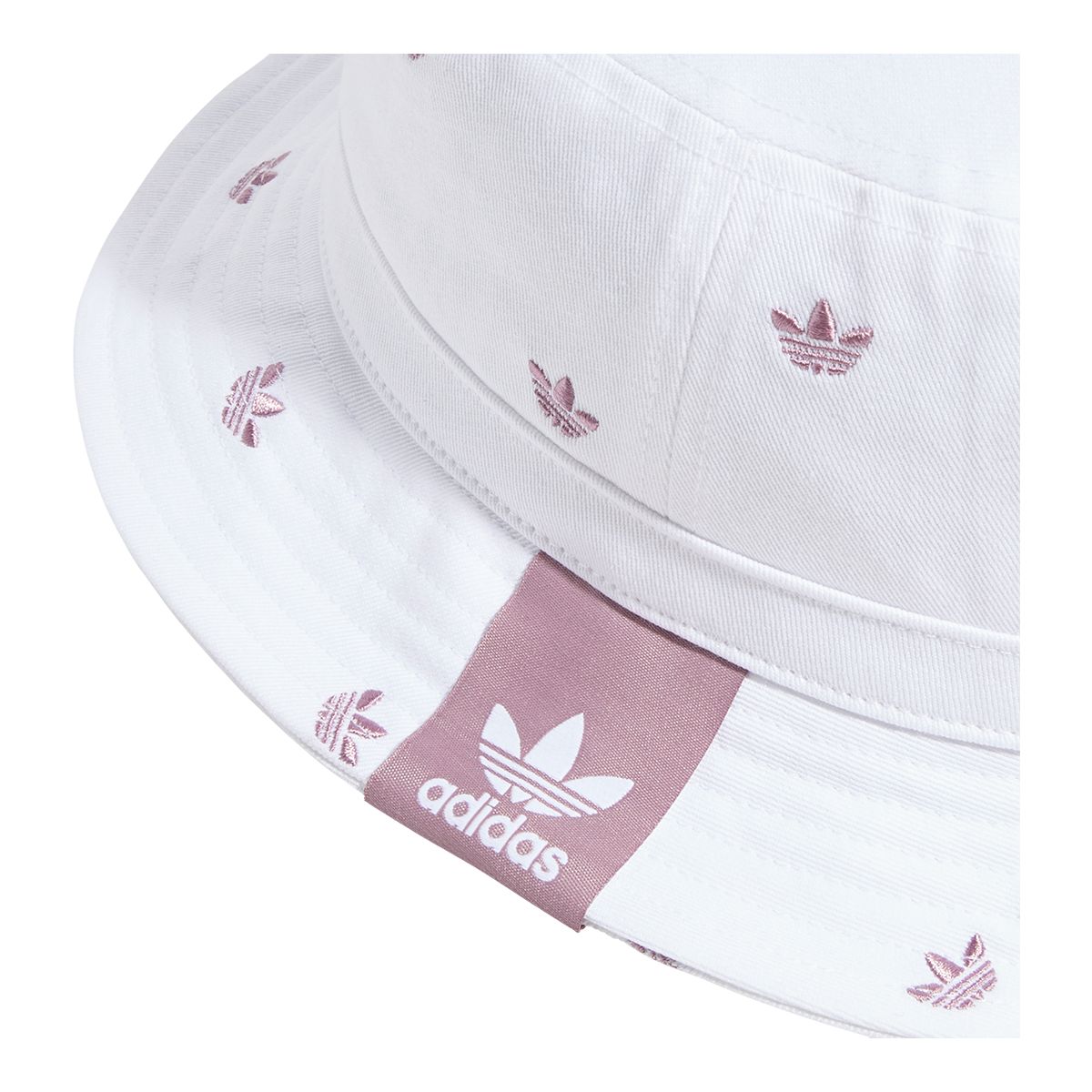 adidas Originals Women's Trefoil All Over Print Bucket Hat CloseUp