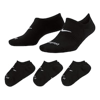 Nike Women's Everyday Plus Cushioned No-Show Socks - 3 Pack
