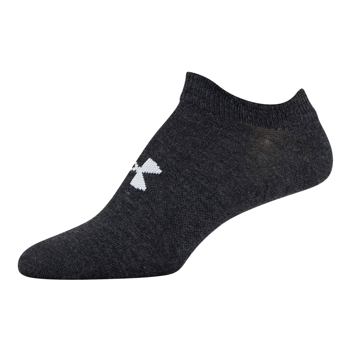 Under Armour Women's Essential No-Show Socks, Moisture-Wicking, 6-Pack