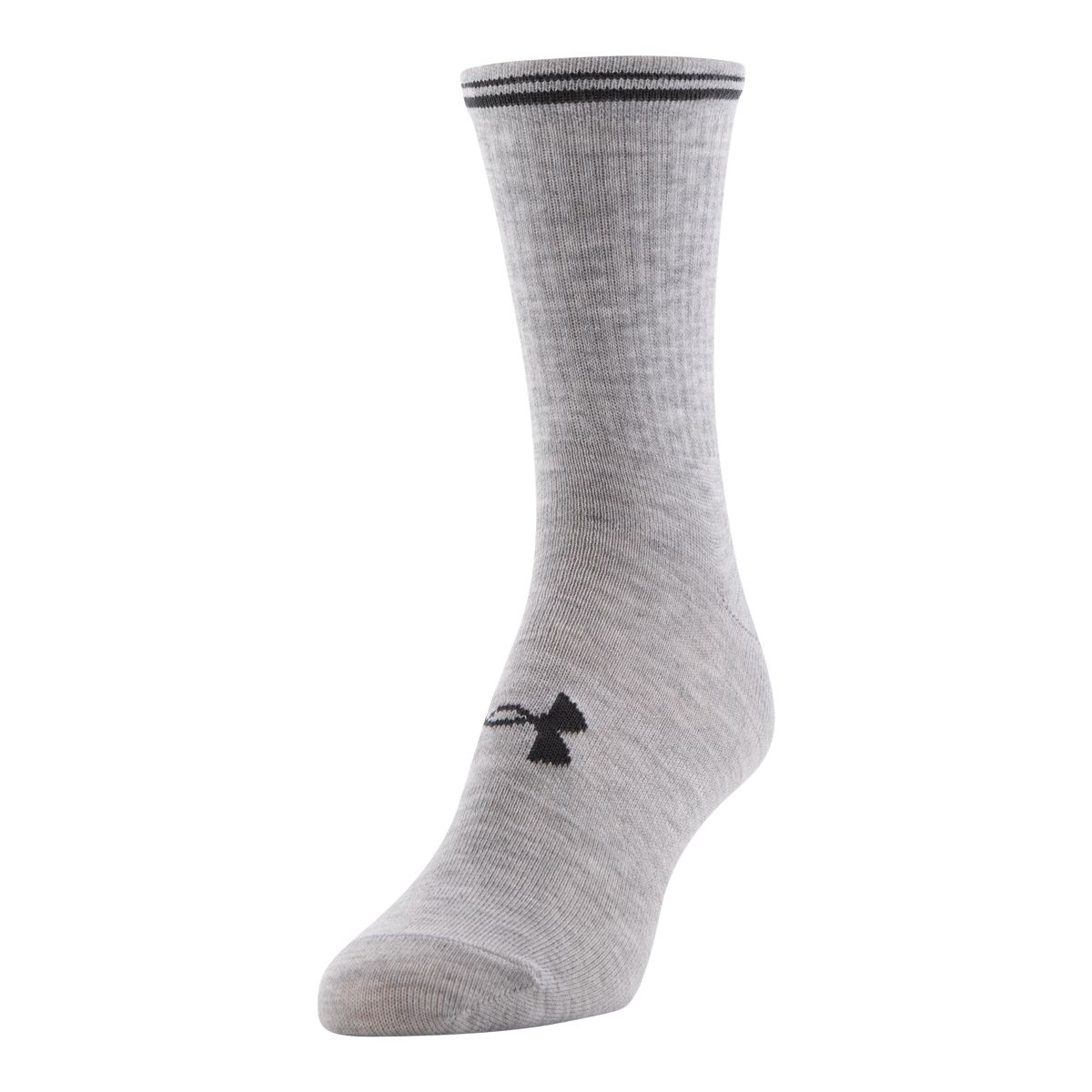 Under Armour Women's Essential Medium Crew Socks, Breathable, 3-Pack