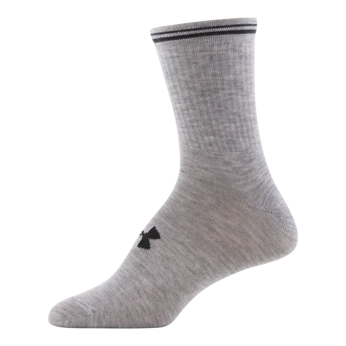 Under Armour Women's Essential Medium Crew Socks, Breathable, 3-Pack
