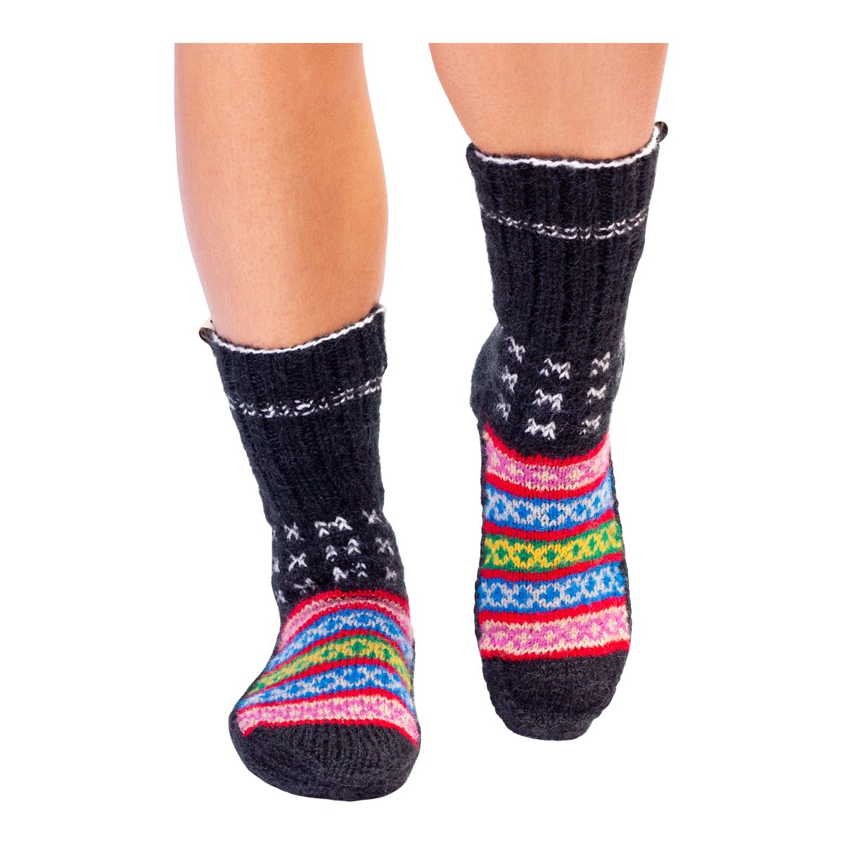 Image of Fazl Women's Handmade Cozy Himalayan Socks