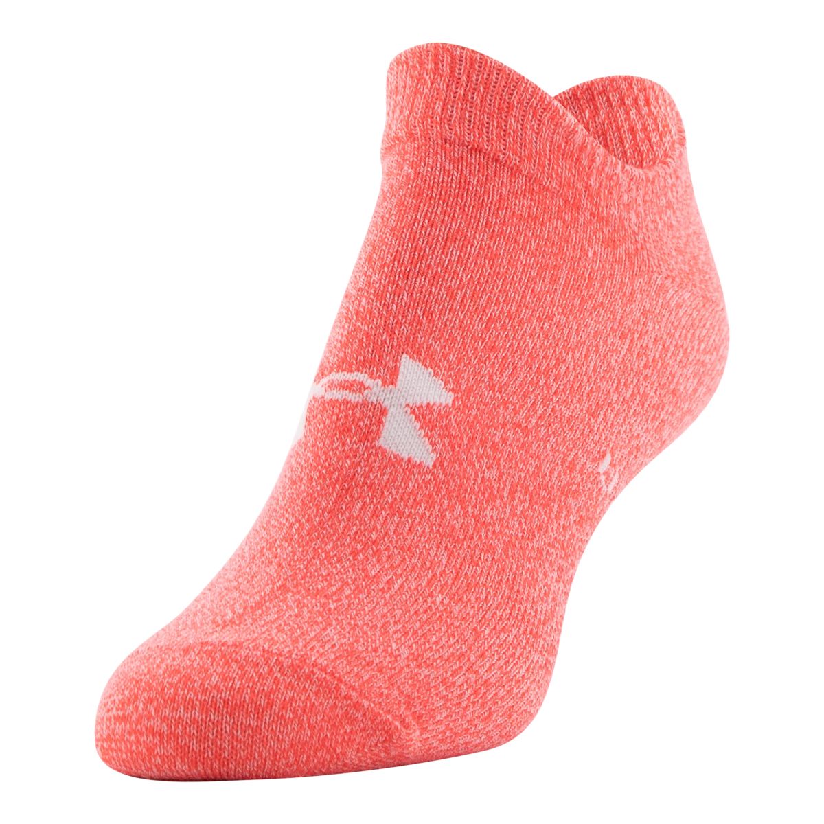 Under Armour Women's Essential No-Show Socks, Moisture-Wicking, 6-Pack
